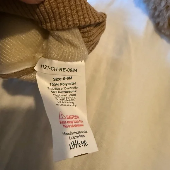 NWOT Little Me Baby Bear slippers - Picture 3 of 3